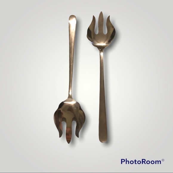 Vintage CAPCO STAINLESS JAPAN Serving Meat Fork / Set of 2 /Replacement Flatware - Picture 2 of 2